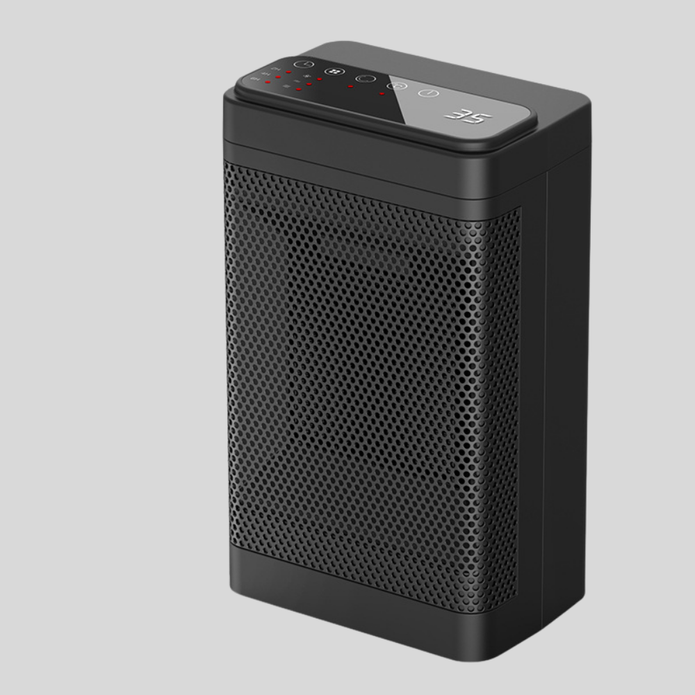 Aerotermă ceramică PTC compactă de 1500W - încălzire rapidă, design sigur, mâner integrat pentru transport