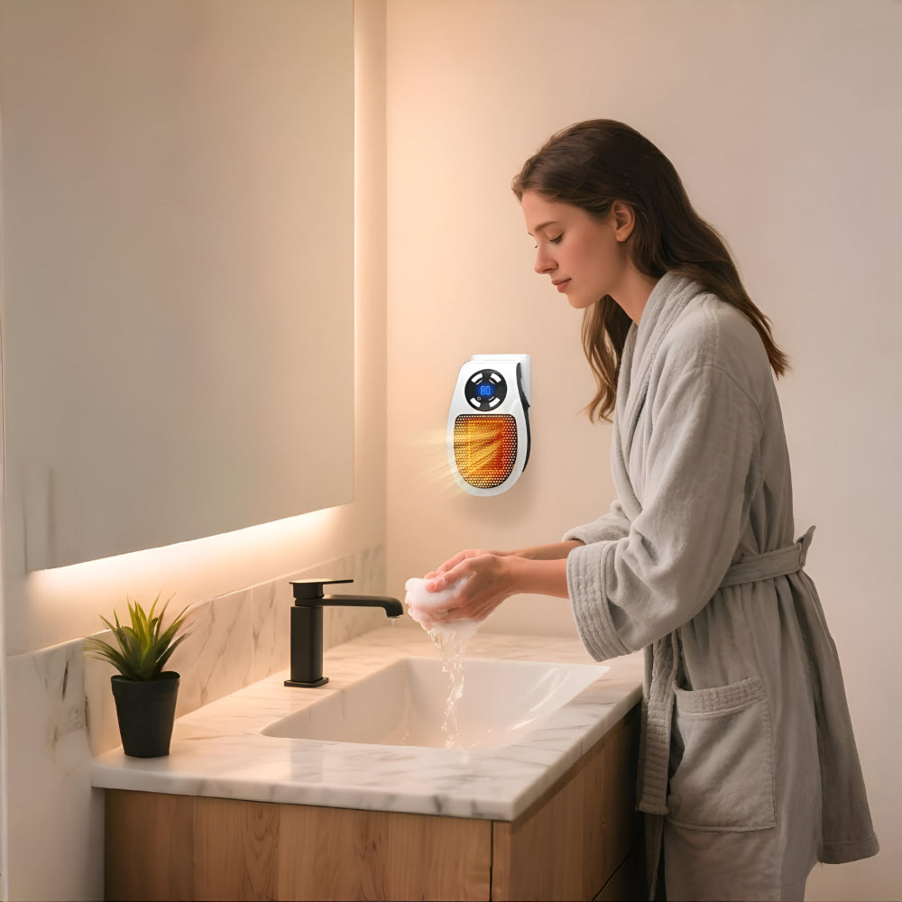 Aerotermă ceramică compactă cu conectare directă la priză - silențioasă și eficientă energetic