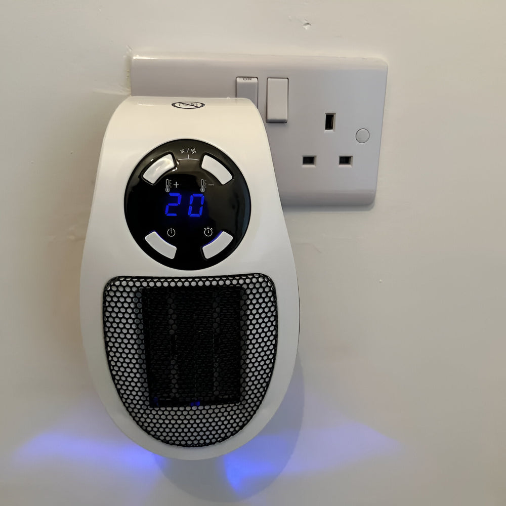 Aerotermă ceramică compactă cu conectare directă la priză - silențioasă și eficientă energetic