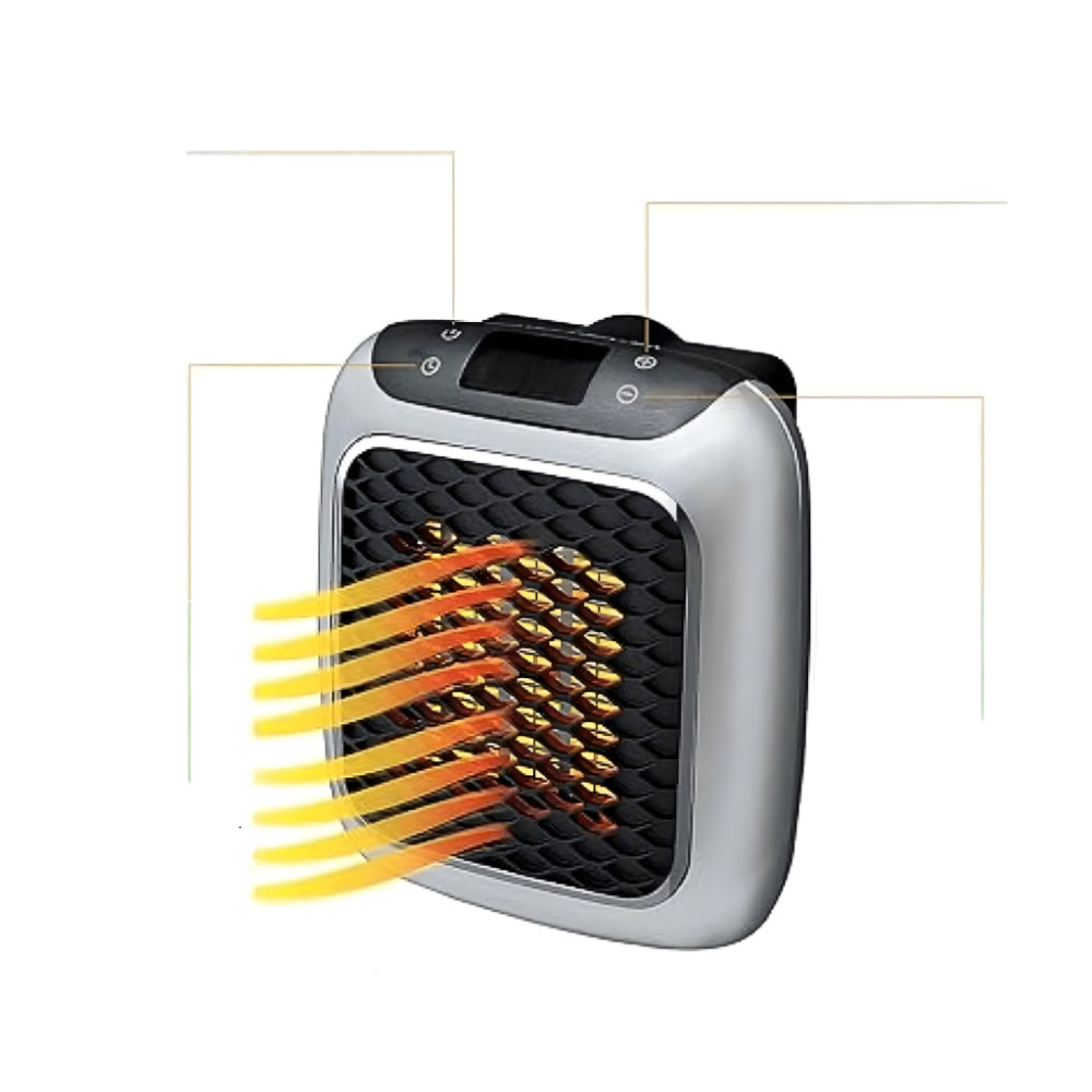 Aerotermă ceramică de perete, portabilă - încălzire rapidă, eficientă energetic