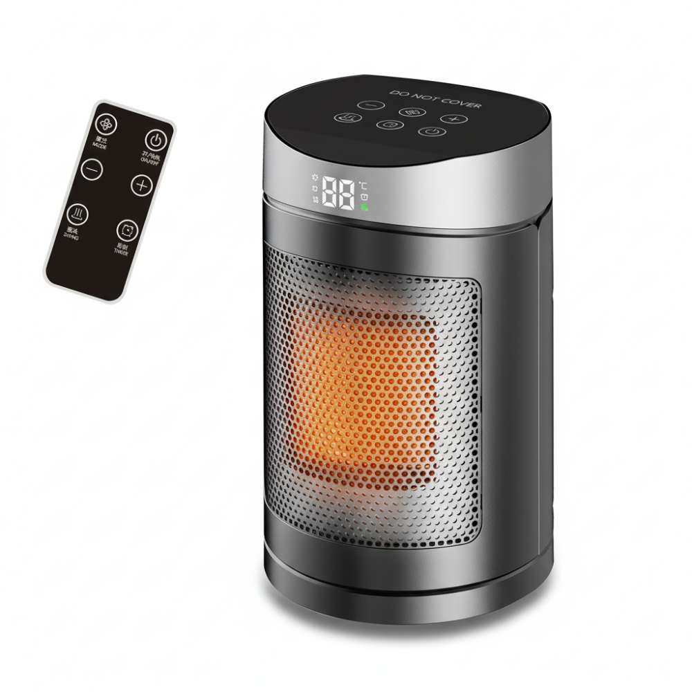 Aerotermă ceramică portabilă de 900W - încălzire rapidă, eficientă energetic, design compact