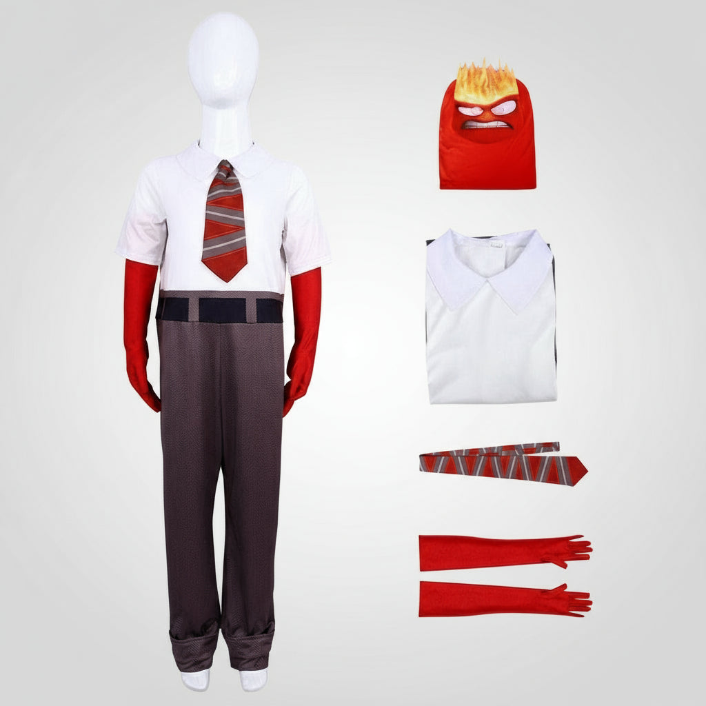 Costum complet de cosplay pentru copii și adulți — mască, mănuși și cravată
