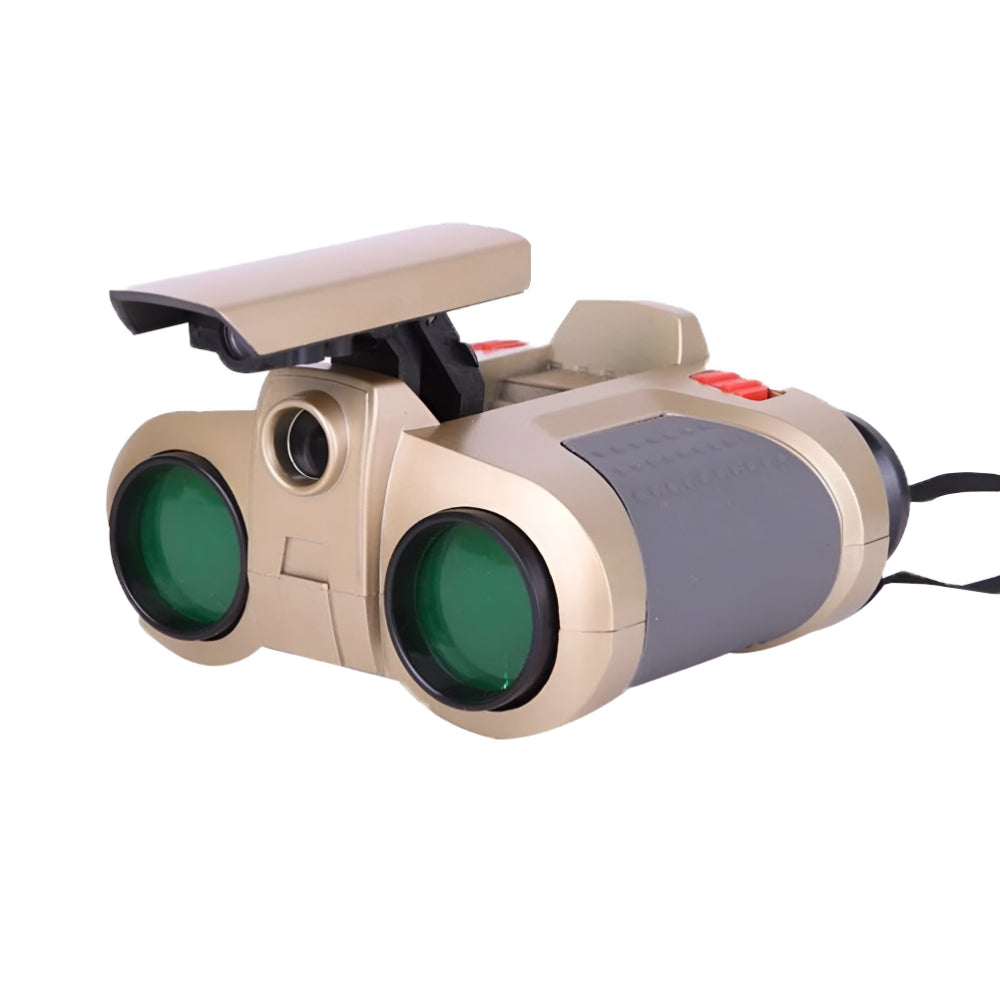 Binoclu pentru copii cu vedere nocturnă și zoom – mărire 4x, lentile de 30 mm