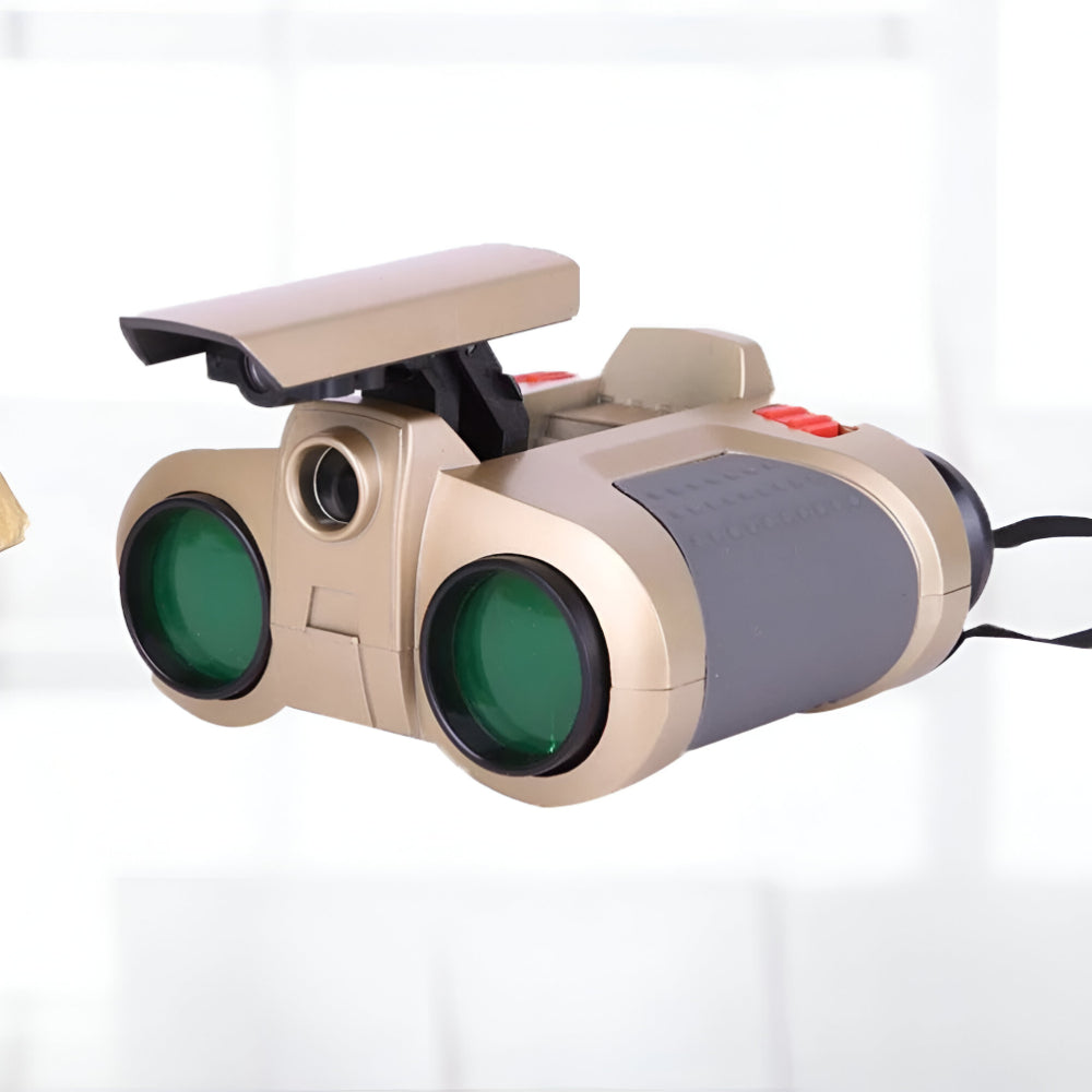 Binoclu pentru copii cu vedere nocturnă și zoom – mărire 4x, lentile de 30 mm