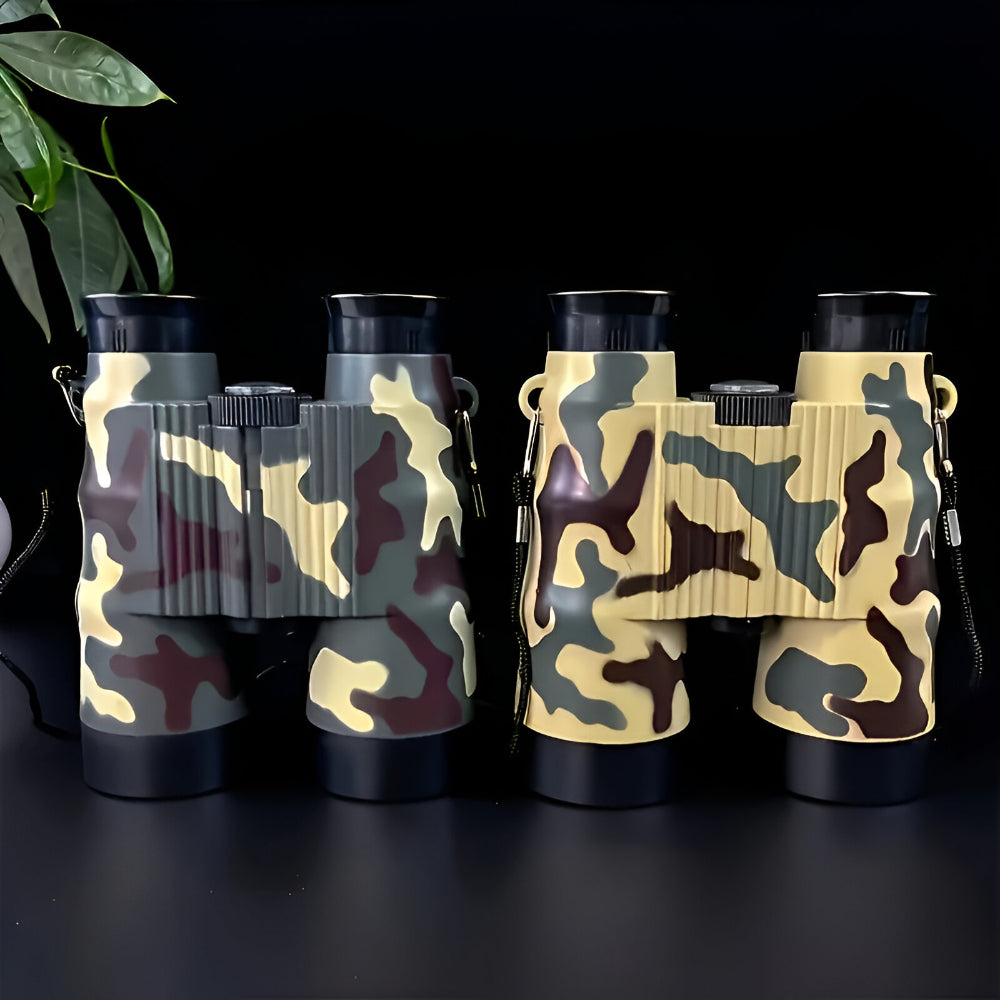 Binoclu de camuflaj pentru copii - mărire 6X, cadru durabil și ușor de ținut