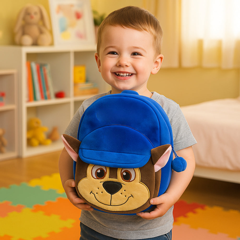 Rucsac ușor pentru copii - design preșcolar cu animal din pluș moale