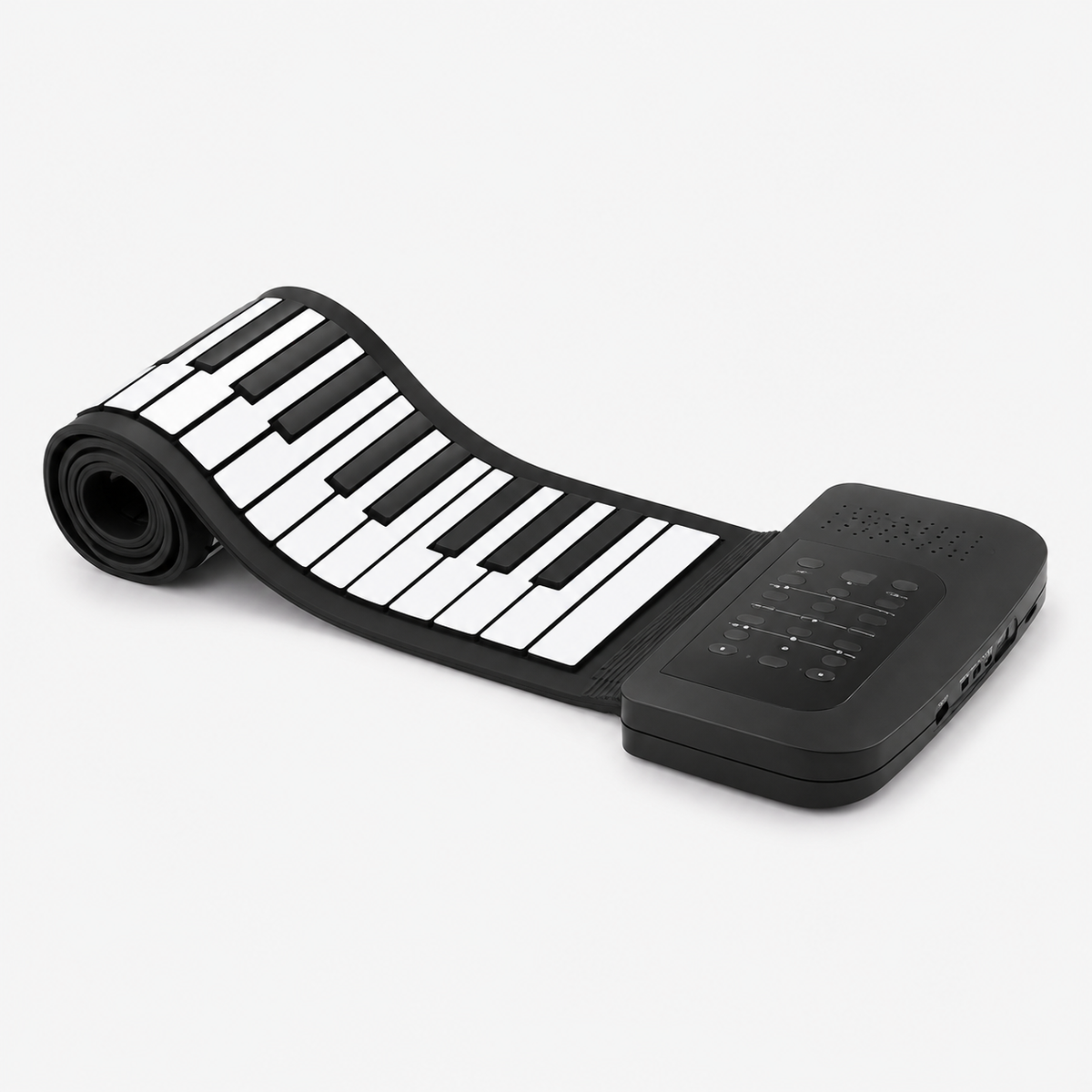 Piano souple enroulable pour débutants - 61 touches, haut-parleur intégré