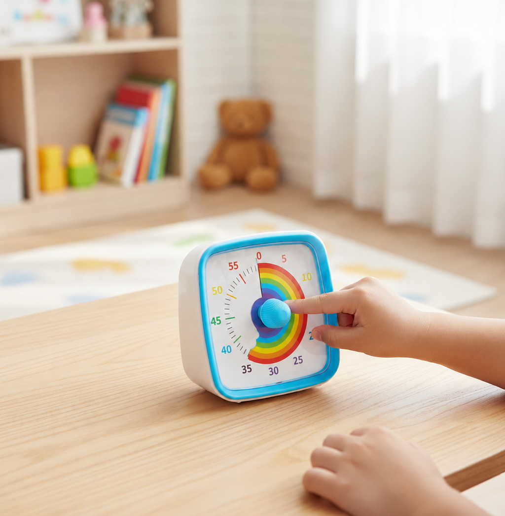 Toddler Timer with Colorful Dial and 60-Minute Countdown