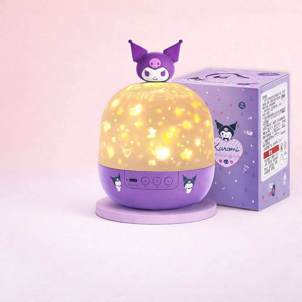 Lampă-proiector LED pentru lampă de veghe - compactă, cu modele schimbătoare și sunet relaxant