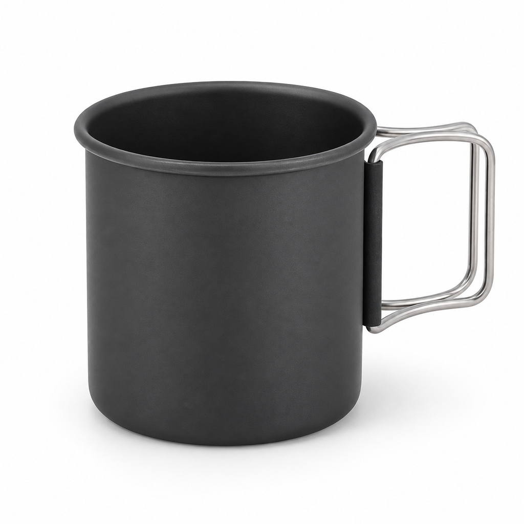 Taza de camping ligera de aluminio de 300 ml — vaso de viaje duradero