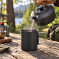 Taza de camping ligera de aluminio de 300 ml — vaso de viaje duradero