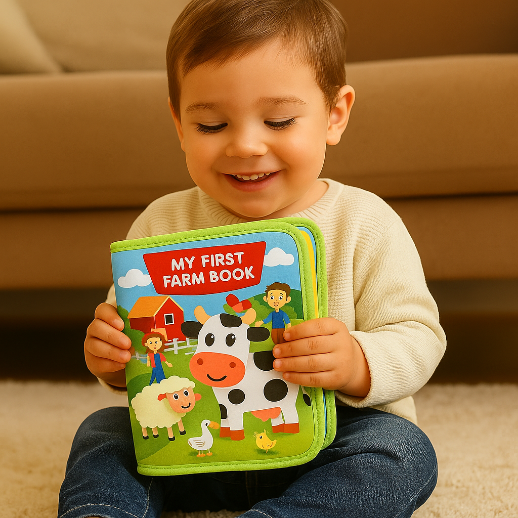 Interactive Farm Animals Learning Book — Toddler Vocabulary & Engaging Artwork