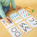 Wipeable Reusable Kids Learning Workbook — Writing and Number Practice