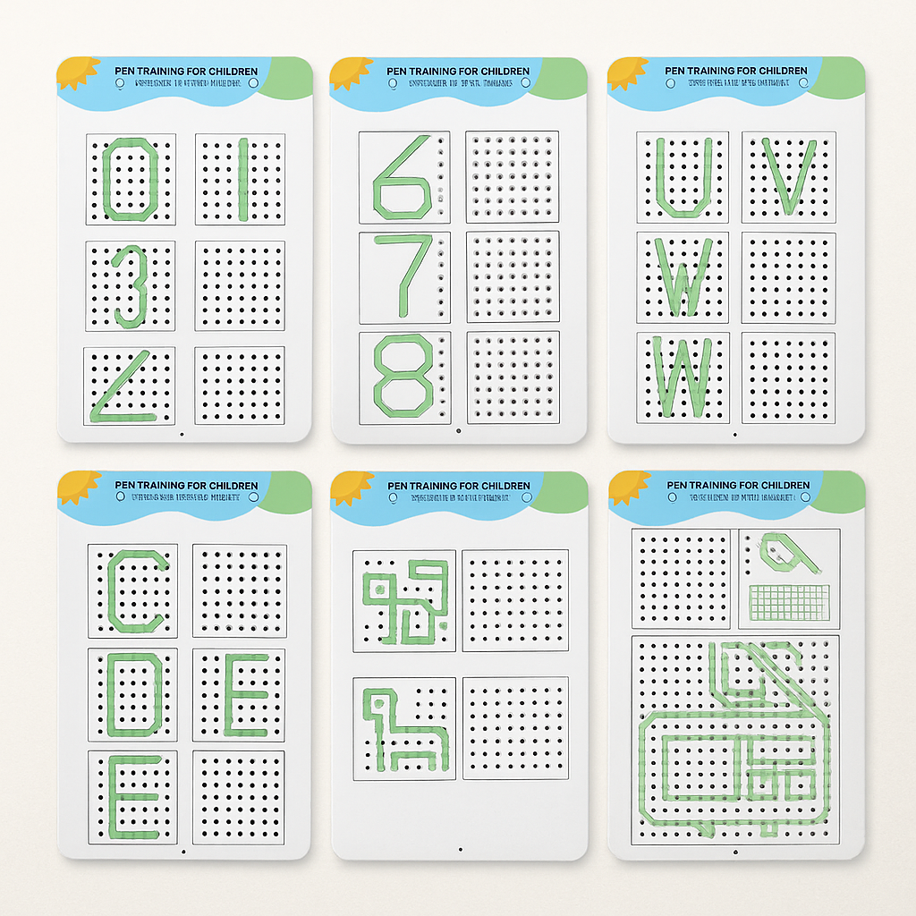 Wipeable Reusable Kids Learning Workbook — Writing and Number Practice