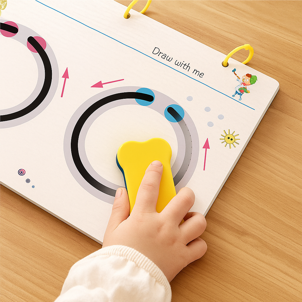 Wipeable Reusable Kids Learning Workbook — Writing and Number Practice