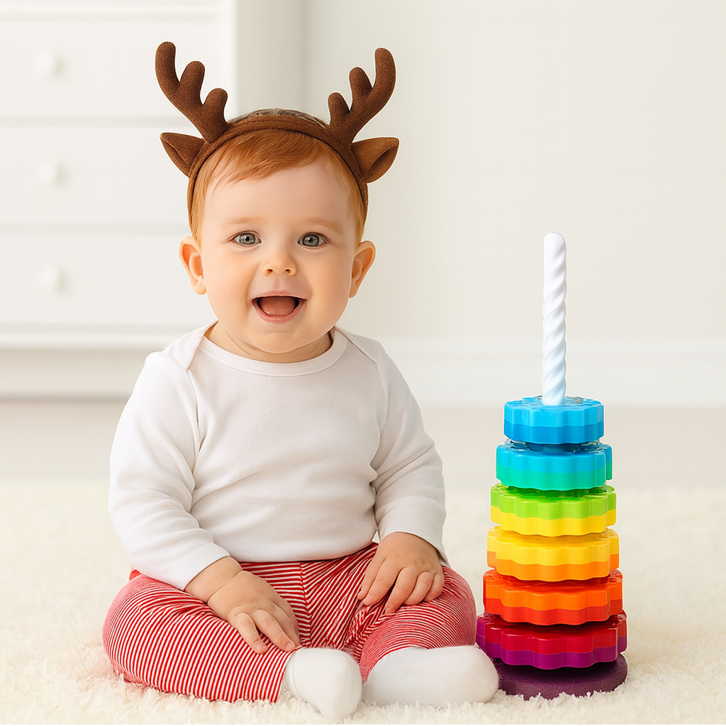 Colorful Plastic Stackable Rings — Learning Toy