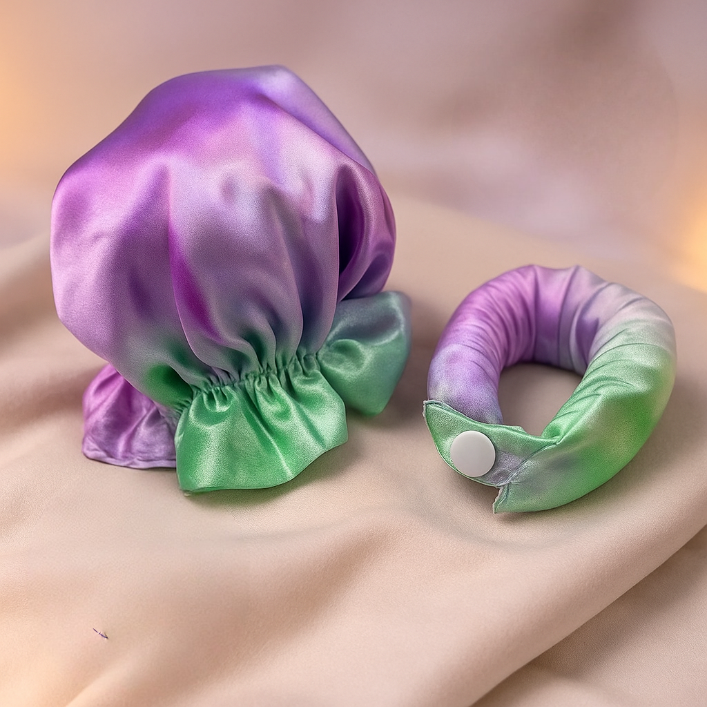 Kit de boucleur à cheveux en satin sans chaleur — tiges flexibles
