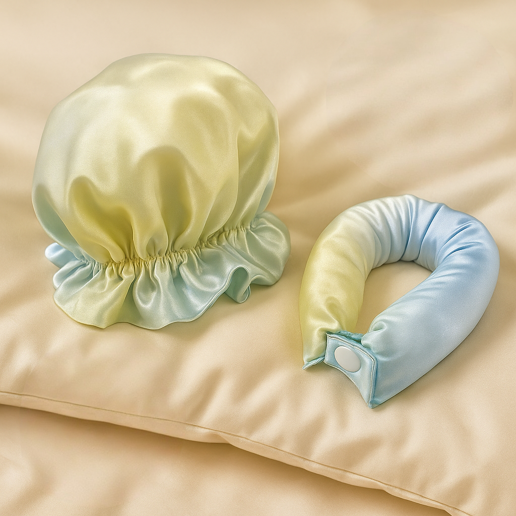 Kit de boucleur à cheveux en satin sans chaleur — tiges flexibles