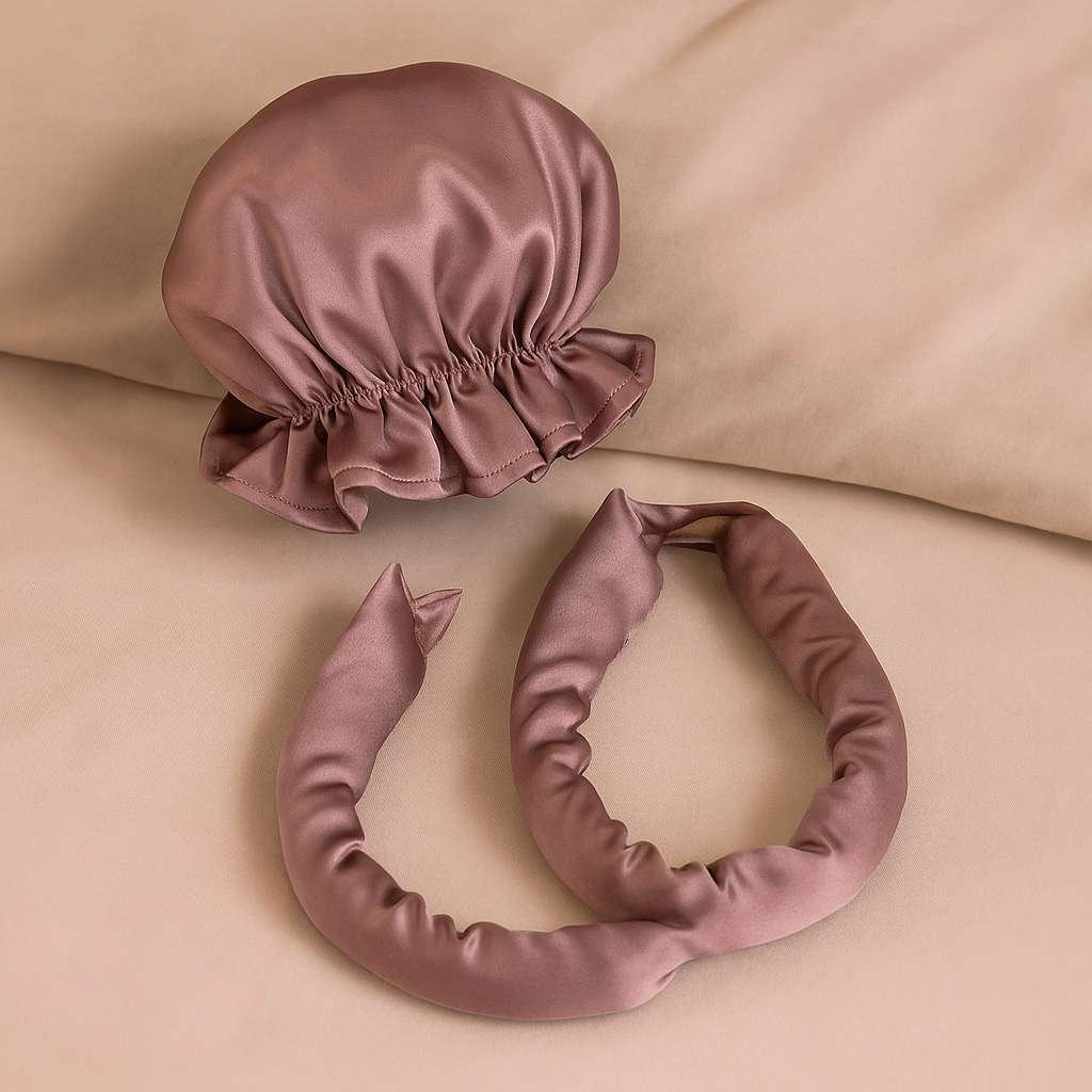 Kit de boucleur à cheveux en satin sans chaleur — tiges flexibles