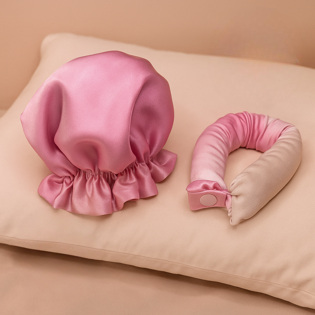 Kit de boucleur à cheveux en satin sans chaleur — tiges flexibles