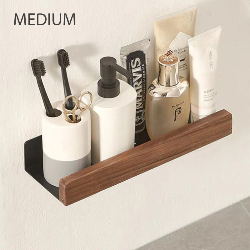 Bathroom Shelves For Modern Storage With Warm Minimalist Design