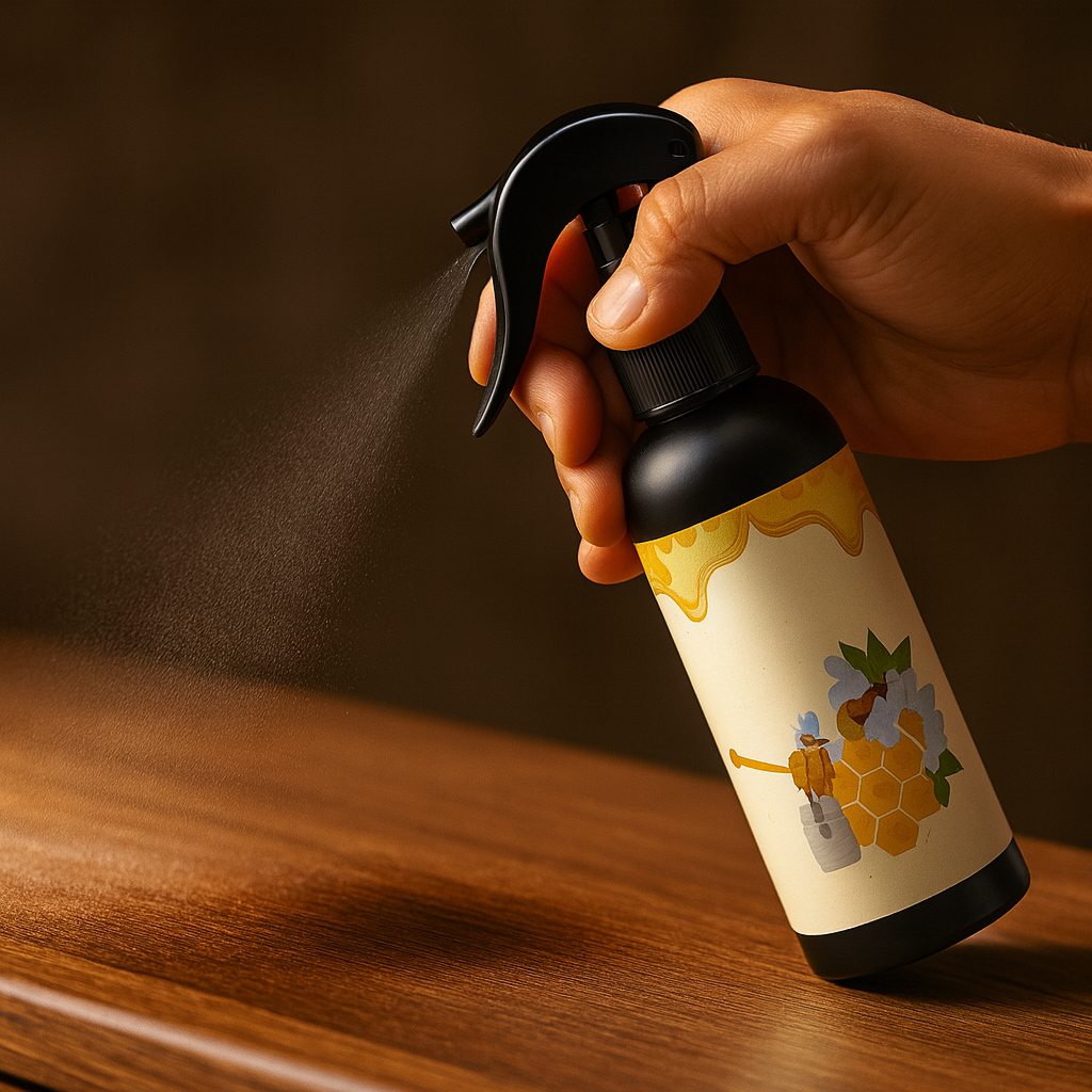 Möbelpolitur-Spray für Holz – leichte Pumpflasche für neuen Glanz