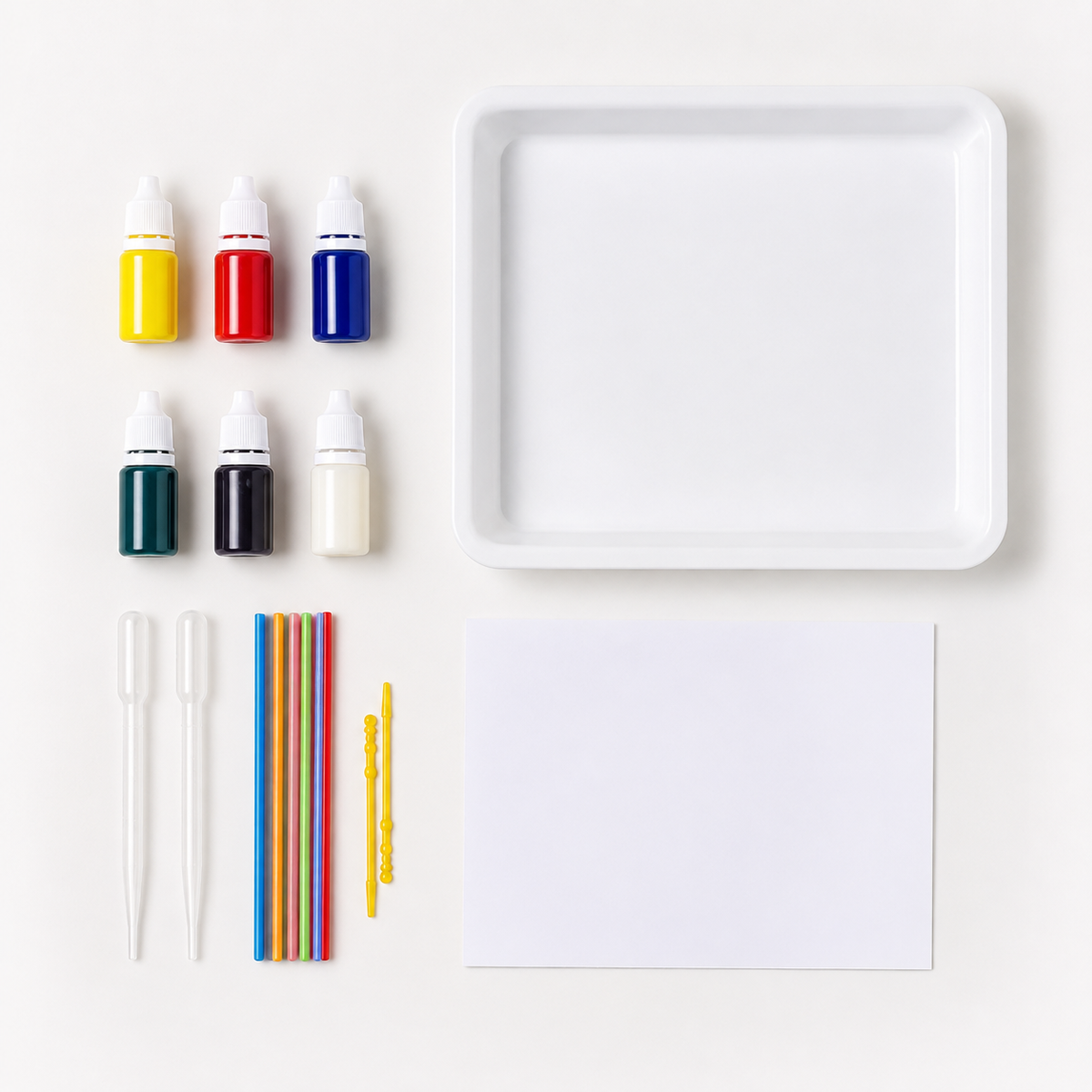 Set de hârtie pentru marmorat pentru copii — Kit colorat pentru proiecte artistice