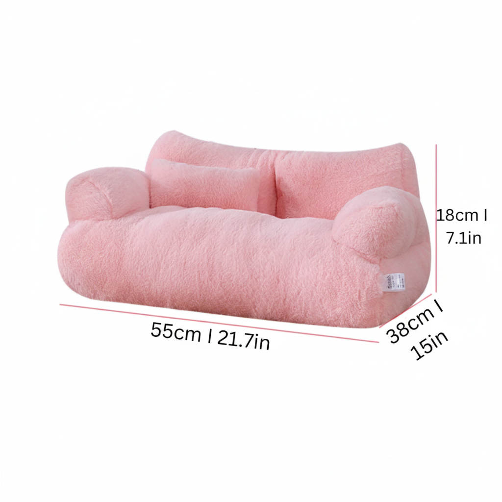 洗濯機で洗えるクッション付きペットソファ - 贅沢な快適さ