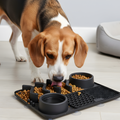 Tavă de hrănire lentă MealMaze — Hrănitor texturat pentru animale, cu mai multe zone