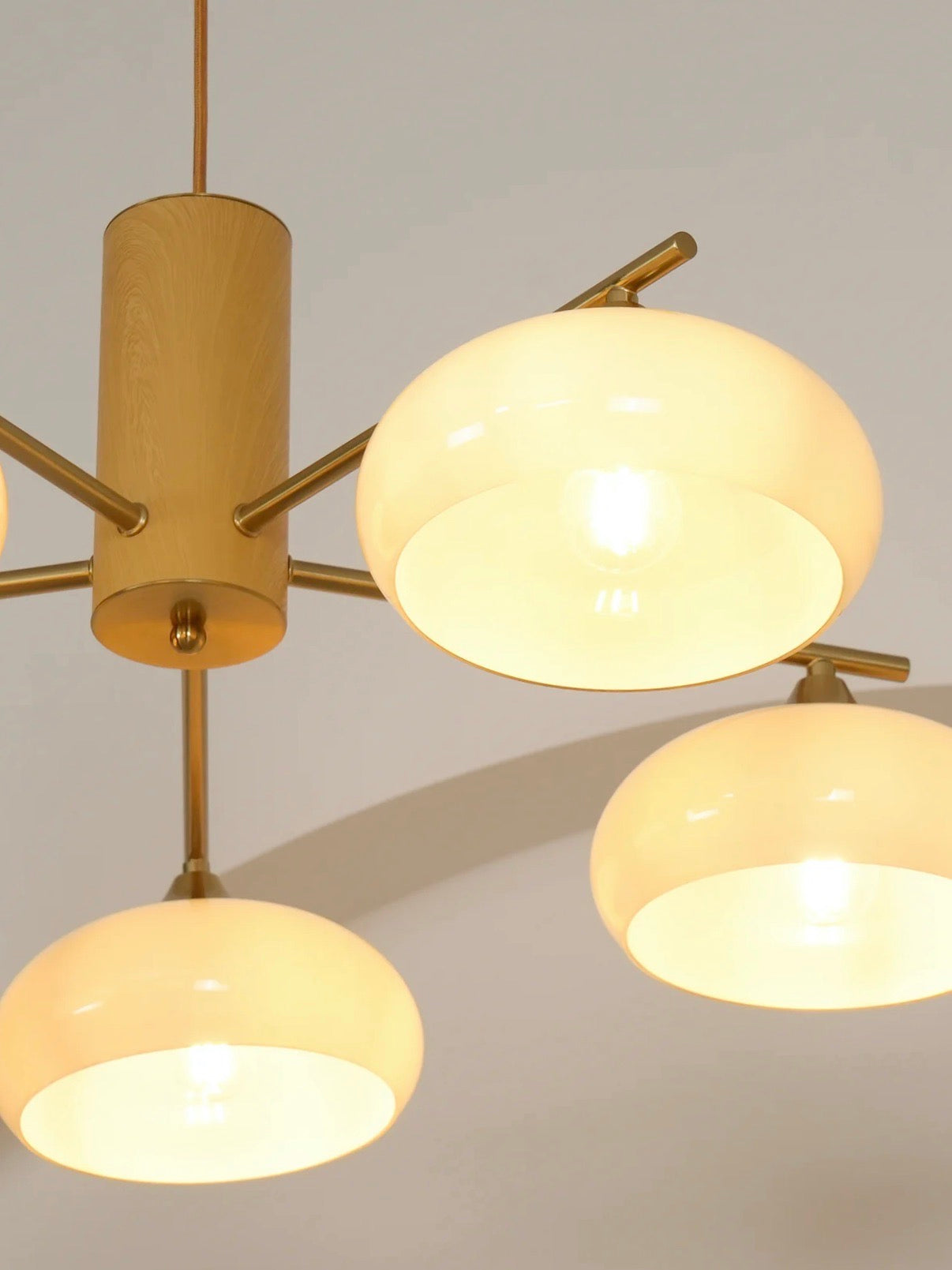 Medieval Log Style Vintage Glass Chandelier | Esilora