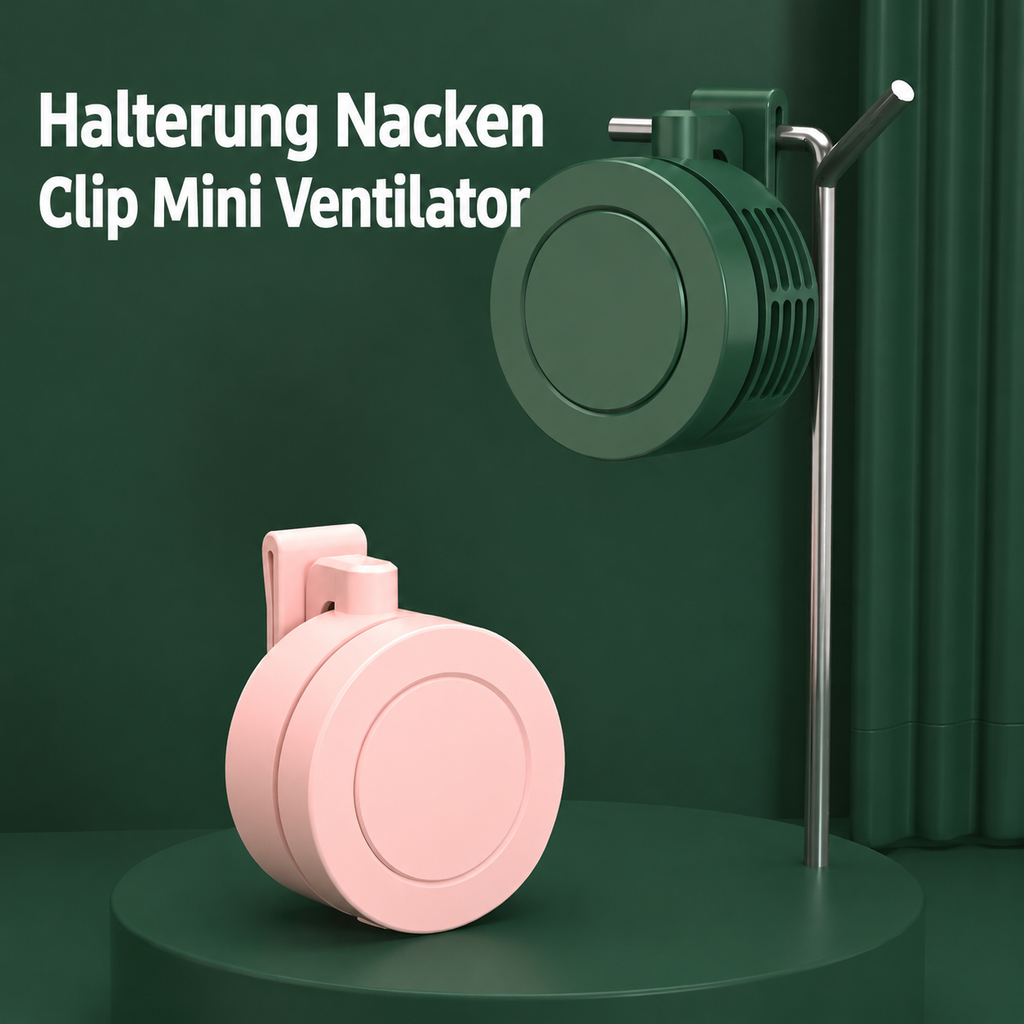 Mini-USB-ventilator med klemme — bærbar køleenhed