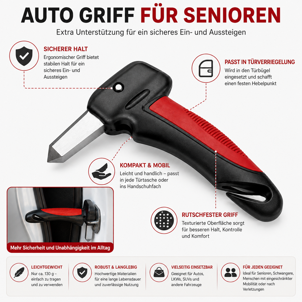 Portable Car Support Handle — Safe Entry and Exit Aid