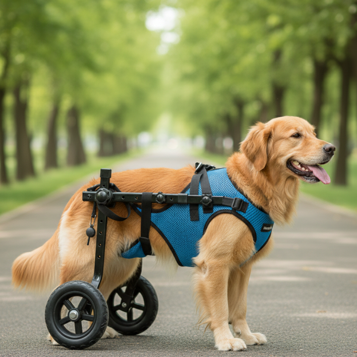 MobilityPro 調節可能な犬用車椅子 - 後ろ足をサポート