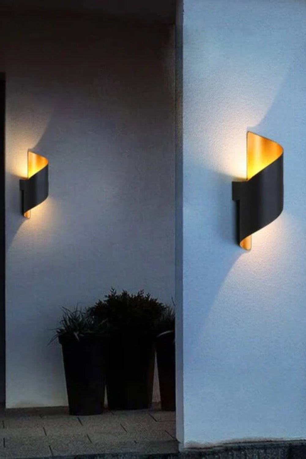 Modernes Design Spiralförmige Metall-Wandleuchte | Esilora