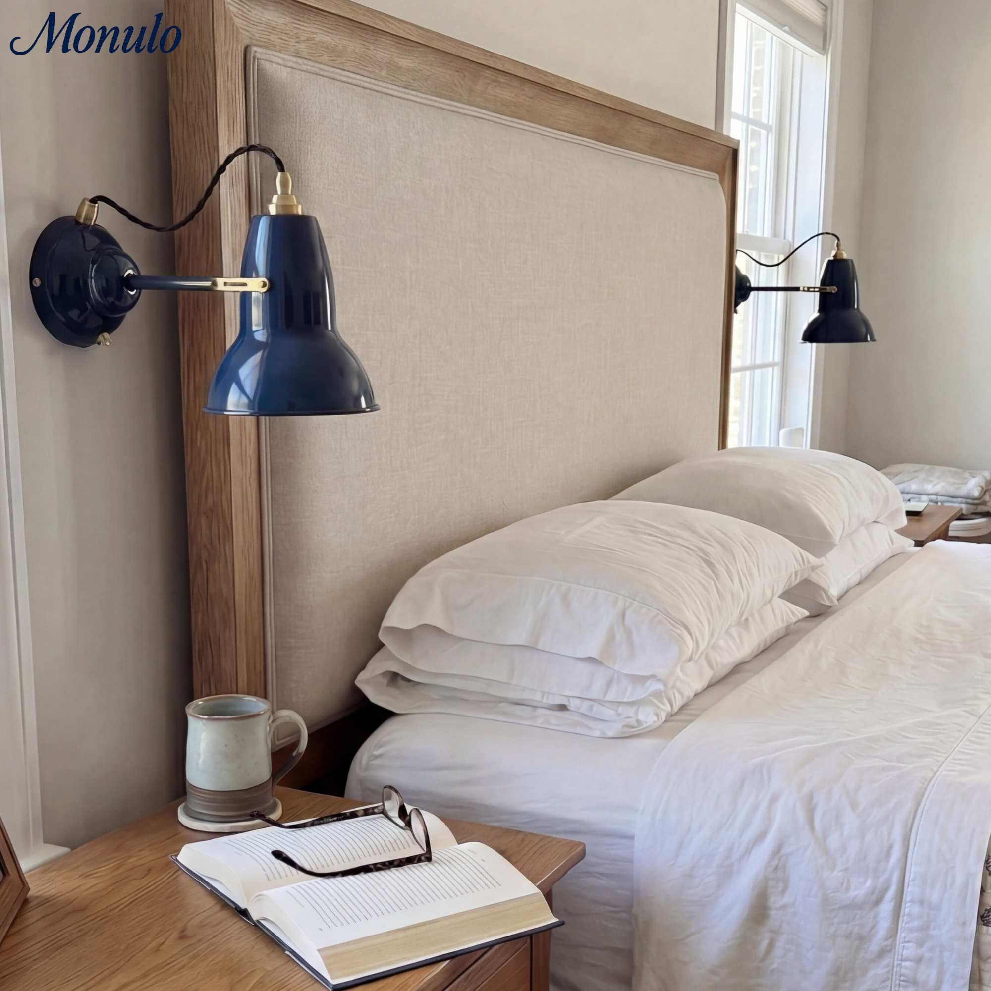 Modryx Retro Metal Wall Sconce - Adjustable Arm for Bedside Reading and Accent Lighting | Esilora