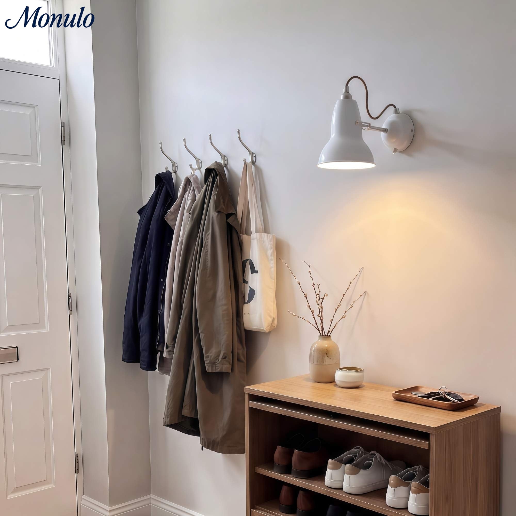 Modryx Retro Metal Wall Sconce - Adjustable Arm for Bedside Reading and Accent Lighting | Esilora
