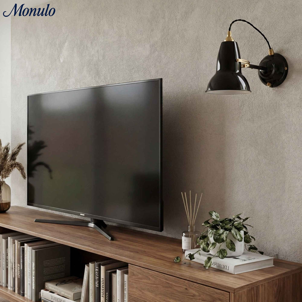 Modryx Retro Metal Wall Sconce - Adjustable Arm for Bedside Reading and Accent Lighting | Esilora