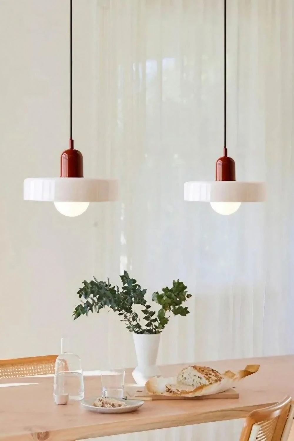 Verdoma Morandi Disc Glass Pendant Light for Modern Dining and Living | Esilora