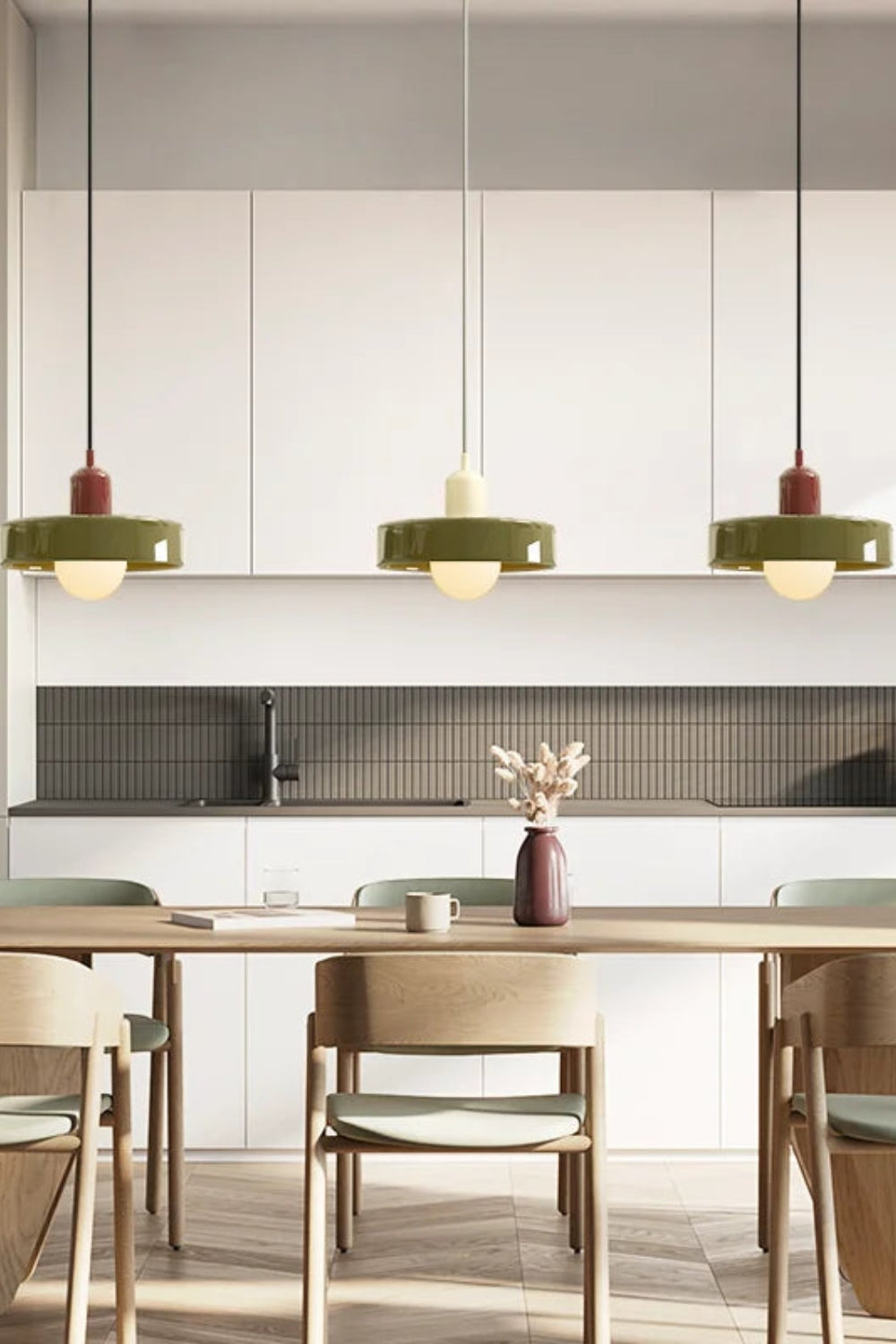 Verdoma Morandi Disc Glass Pendant Light for Modern Dining and Living | Esilora