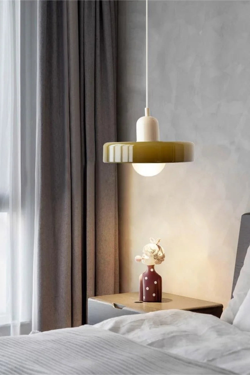 Verdoma Morandi Disc Glass Pendant Light for Modern Dining and Living | Esilora