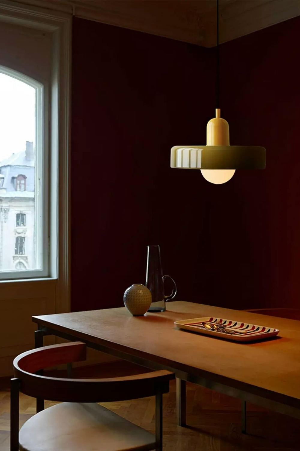 Verdoma Morandi Disc Glass Pendant Light for Modern Dining and Living | Esilora