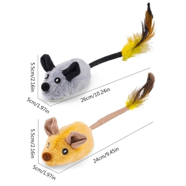 Jucărie interactivă MoveMouse pentru pisici — Mișcare realistă de fugă