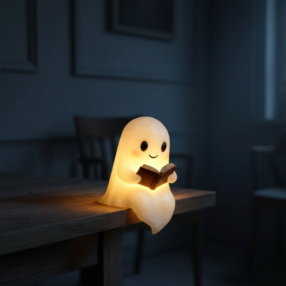 Luce notturna a LED a forma di fantasma per bambini — luce calda