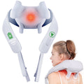 Masajeador shiatsu para cuello y hombros — almohadilla de cuero térmica