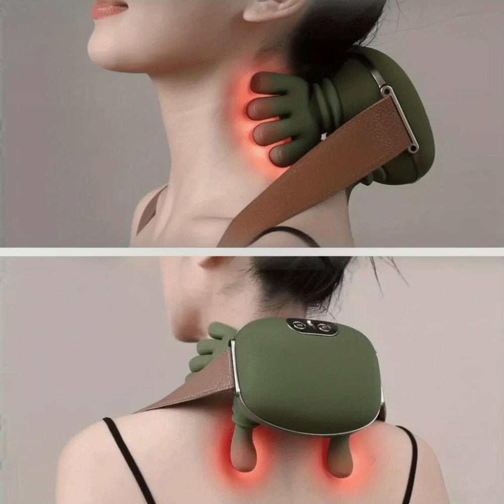 Massageador elétrico de amassamento profundo para o pescoço e os ombros