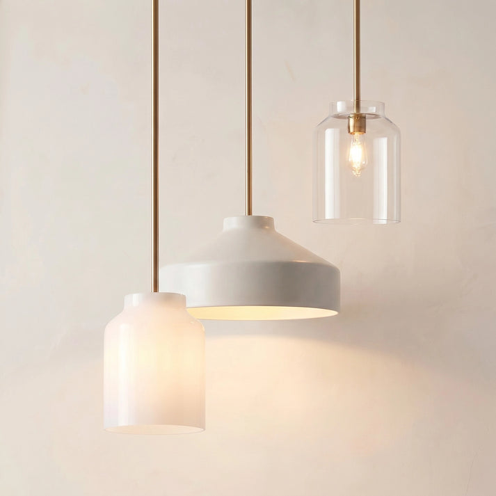 Hanton Nordic – kovové závěsné svítidlo Morandi – minimalistické svítidlo v nordickém stylu | Esilora