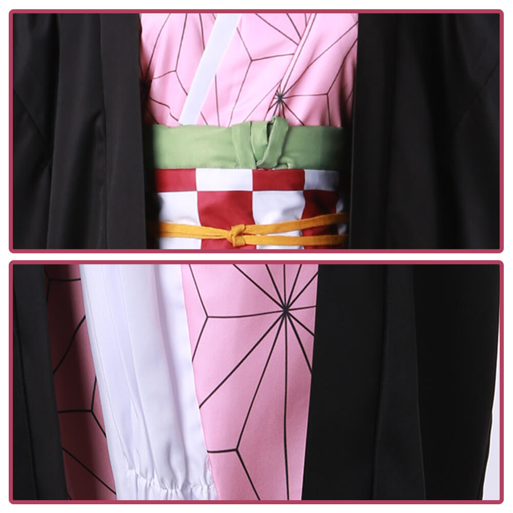 Set complet de costum cosplay din poliester, în stil kimono