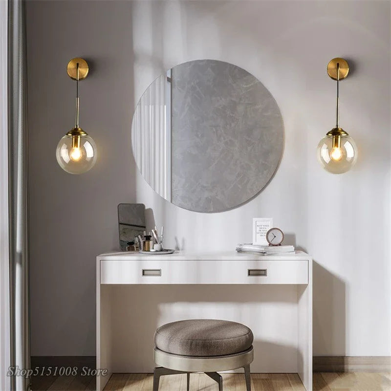 ClearVue - Nordic glass wall lamps