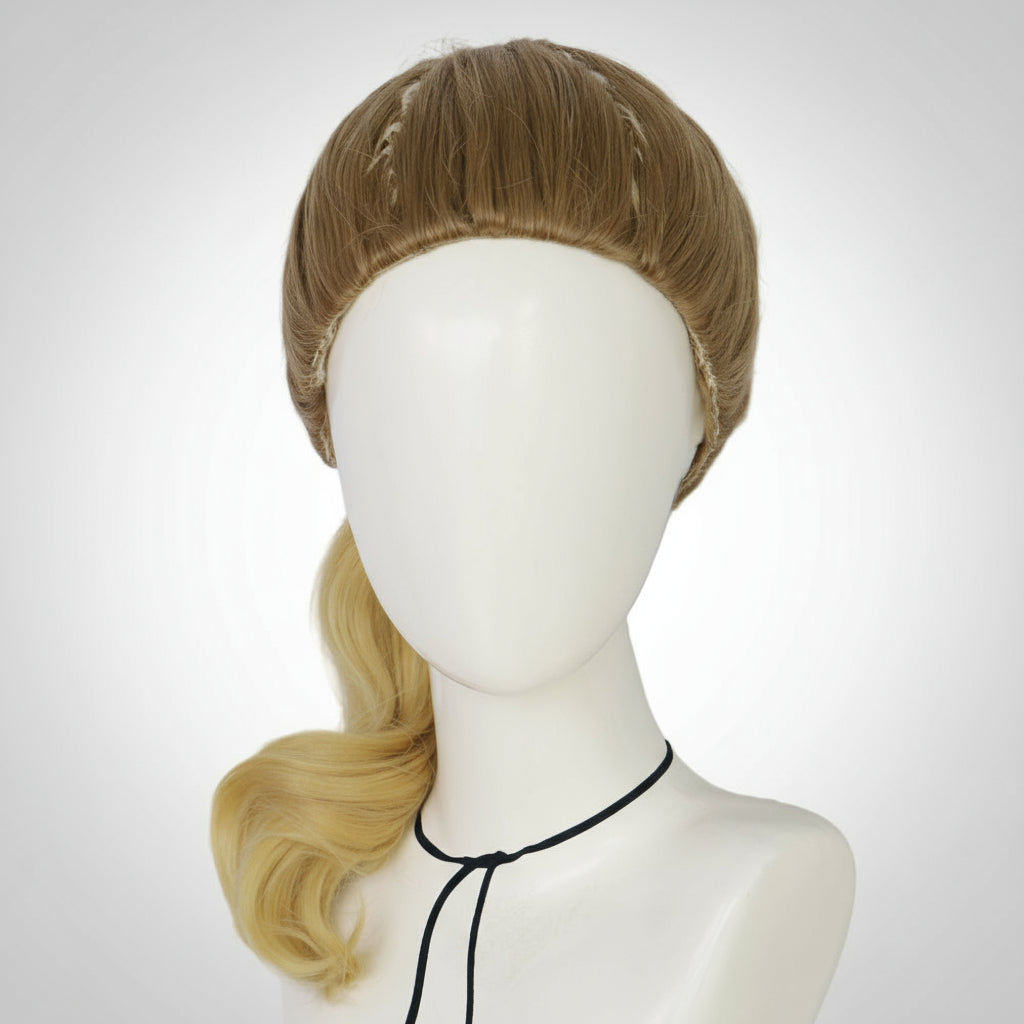 Rochie de costum de vampir pentru copii – design cu blocuri de culoare roșu și alb