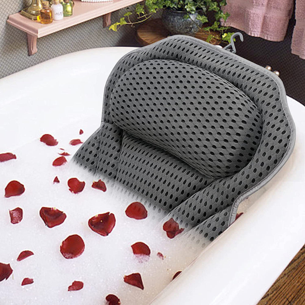 Ergonomic Mesh Spa Bath Pillow